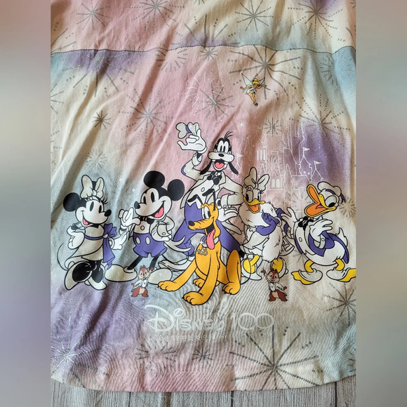 Disney Women's •Size Large• Spirit Jersey Pastel tie dye character top - Picture 3 of 10